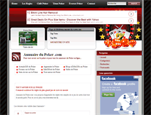 Tablet Screenshot of annuairedupoker.com